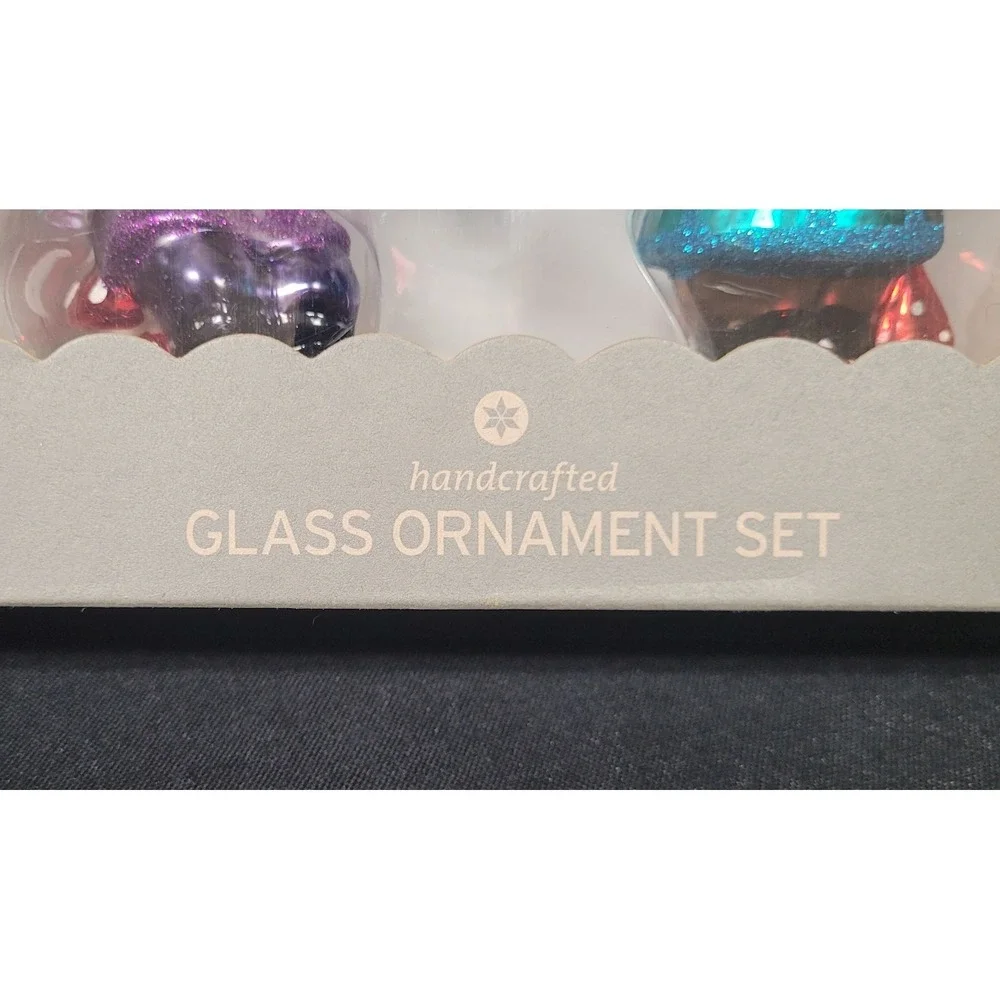 Musical Gnome Handcrafted Glass Ornament Set